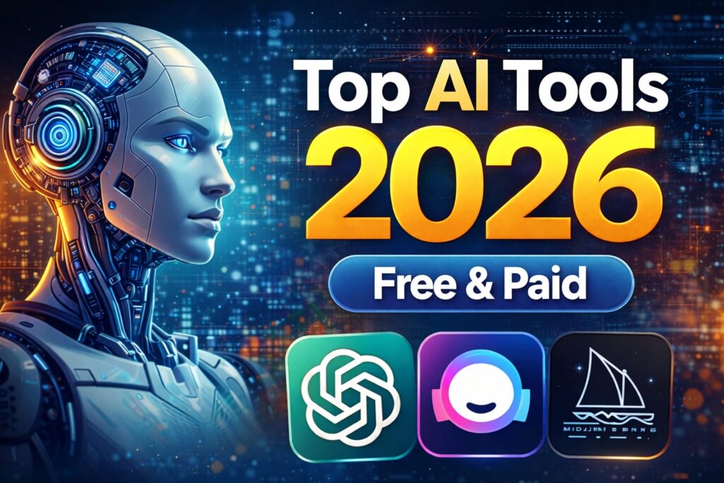 Top AI Tools 2026 free and paid AI tools for content creation and productivity