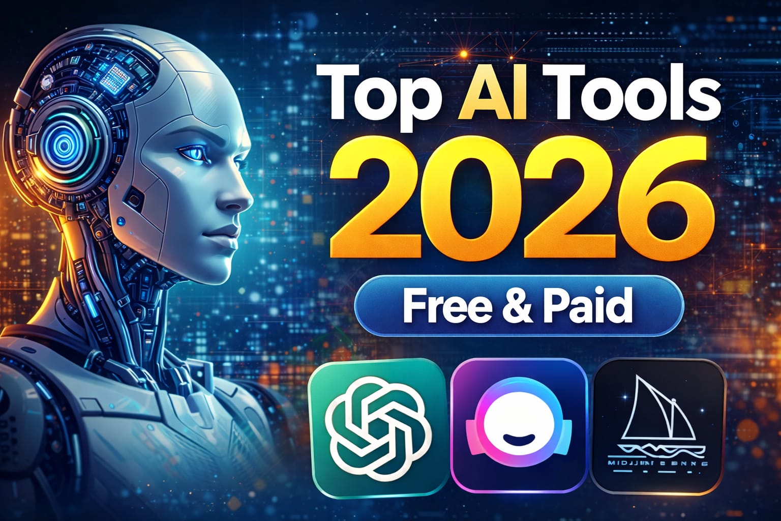 Top AI Tools 2026 free and paid AI tools for content creation and productivity