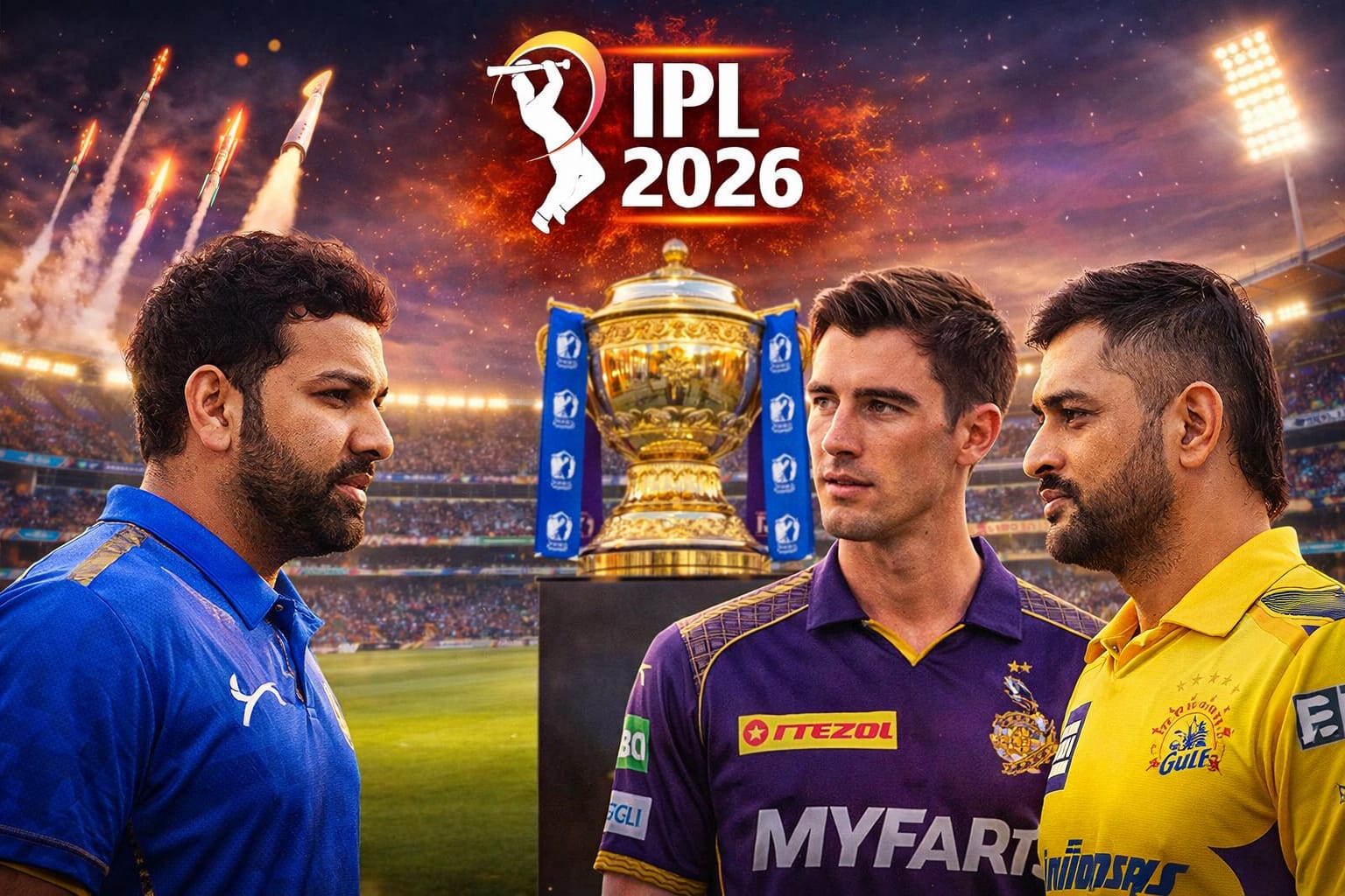 IPL 2026 new rules thumbnail with bouncers rule and bat check update