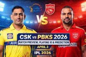 CSK vs PBKS 2026: Match Preview, Playing XI & Prediction (April 3)
