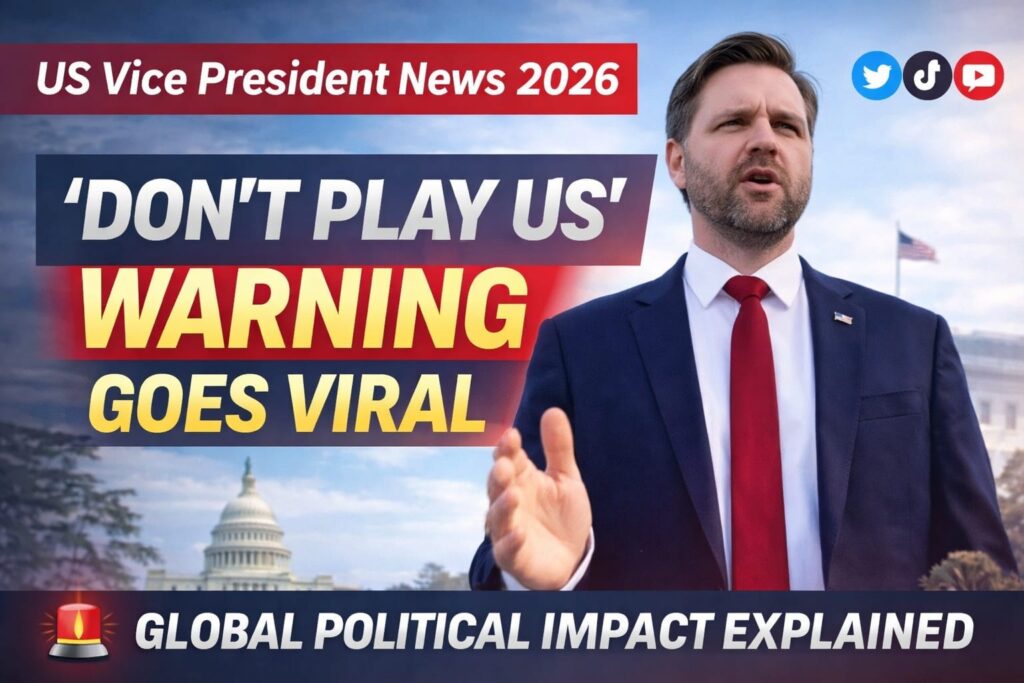 US Vice President news 2026 viral warning