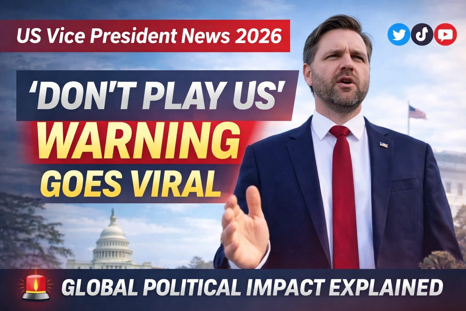US Vice President news 2026 viral warning