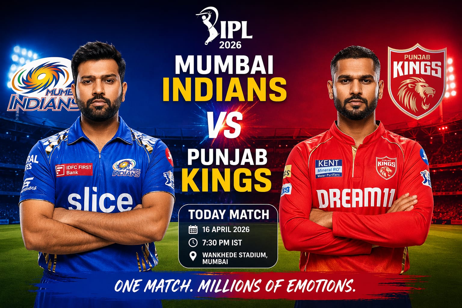 IPL 2026 Mumbai Indians vs Punjab Kings match